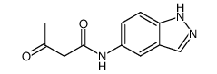 N-1H-INDAZOL-5-YL-3-OXO-BUTANAMIDE结构式