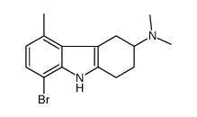 8-bromo-N,N,5-trimethyl-2,3,4,9-tetrahydro-1H-carbazol-3-amine Structure