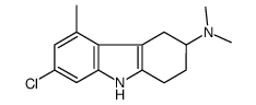 7-chloro-N,N,5-trimethyl-2,3,4,9-tetrahydro-1H-carbazol-3-amine结构式