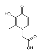 1-carboxymethyl-3-hydroxy-2-methylpyridin-4-one结构式