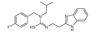 Thiourea, N-[2-(1H-benzimidazol-2-yl)ethyl]-N-[(4-fluorophenyl)methyl]-N-(2-methylpropyl)- (9CI) picture