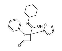 2-Azetidinecarboxamide,N-cyclohexyl-2-(2-furanyl)-4-oxo-1-phenyl-(9CI) structure