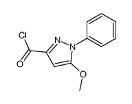 5-methoxy-1-phenylpyrazole-3-carbonyl chloride结构式