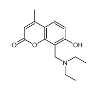 8-(diethylaminomethyl)-7-hydroxy-4-methylchromen-2-one结构式