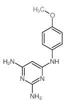 2,4,6-Pyrimidinetriamine,N4-(4-methoxyphenyl)- structure