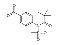 2,2-dimethyl-N-methylsulfonyl-N-(4-nitrophenyl)propanamide Structure