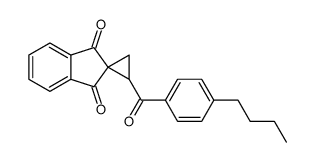 2-(4-butylbenzoyl)spiro[cyclopropane-1,2'-indene]-1',3'-dione Structure