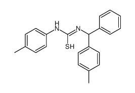 1-(4-methylphenyl)-3-[(4-methylphenyl)-phenylmethyl]thiourea Structure