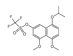 8-isopropoxy-4,5-dimethoxynaphthalen-2-yl trifluoromethanesulfonate Structure