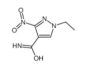 1-ethyl-3-nitropyrazole-4-carboxamide结构式