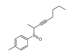 1-methyl-4-oct-3-yn-2-ylsulfinylbenzene Structure