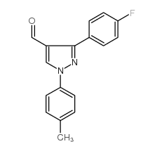 3-(4-fluorophenyl)-1-p-tolyl-1h-pyrazole-4-carbaldehyde结构式