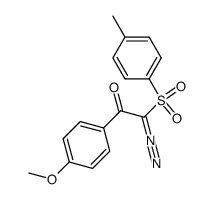 2-diazo-1-(4-methoxyphenyl)-2-tosylethanone结构式