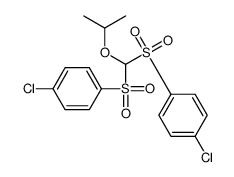 1-chloro-4-[(4-chlorophenyl)sulfonyl-propan-2-yloxymethyl]sulfonylbenzene结构式