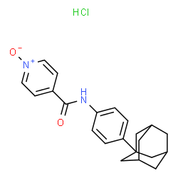 N-(P-(1-ADAMANTYL)PHENYL)ISONICOTINAMIDE 1-OXIDE HYDROCHLORIDE结构式