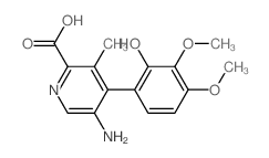 2-Pyridinecarboxylic acid, 5-amino-4-(2-hydroxy-3,4-dimethoxyphenyl)-3-methyl- picture