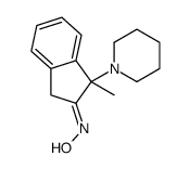 N-(3-methyl-3-piperidin-1-yl-1H-inden-2-ylidene)hydroxylamine结构式