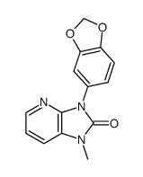 3-benzo[1,3]dioxol-5-yl-1-methyl-1,3-dihydro-imidazo[4,5-b]pyridin-2-one Structure