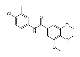 N-(4-chloro-3-methylphenyl)-3,4,5-trimethoxybenzamide Structure