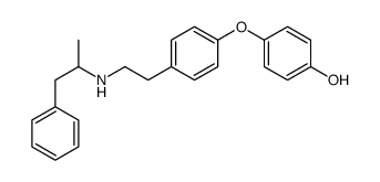 4-[4-[2-(1-phenylpropan-2-ylamino)ethyl]phenoxy]phenol Structure