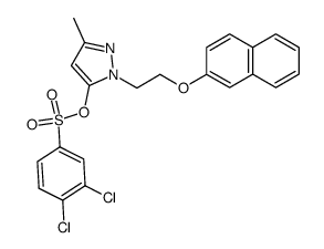 5-(3,4-dichloro-benzenesulfonyloxy)-3-methyl-1-(2-naphthalen-2-yloxy-ethyl)-1H-pyrazole Structure