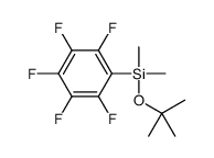 dimethyl-[(2-methylpropan-2-yl)oxy]-(2,3,4,5,6-pentafluorophenyl)silane结构式