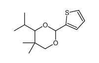 5,5-dimethyl-4-propan-2-yl-2-thiophen-2-yl-1,3-dioxane Structure