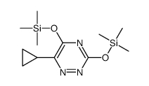 (6-cyclopropyl-3-trimethylsilyloxy-1,2,4-triazin-5-yl)oxy-trimethylsilane Structure