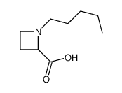 1-pentylazetidine-2-carboxylic acid结构式