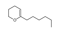 6-hexyl-3,4-dihydro-2H-pyran结构式