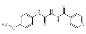 3-(4-methoxyphenyl)-1-(pyridine-4-carbonylamino)urea结构式