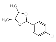 2-(4-chlorophenyl)-4,5-dimethyl-1,3-dioxolane结构式