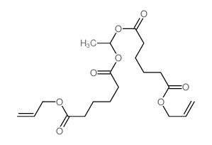 Hexanedioic acid,ethylidene di-2-propenyl ester (9CI) structure