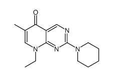 8-ethyl-6-methyl-2-piperidin-1-ylpyrido[2,3-d]pyrimidin-5-one结构式