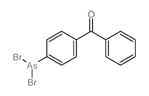 (4-dibromoarsanylphenyl)-phenyl-methanone结构式