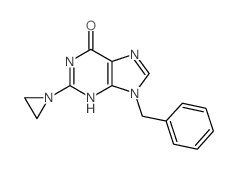 2-aziridin-1-yl-9-benzyl-3H-purin-6-one结构式