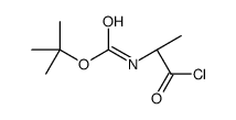 Carbamic acid, [(1S)-2-chloro-1-methyl-2-oxoethyl]-, 1,1-dimethylethyl ester Structure