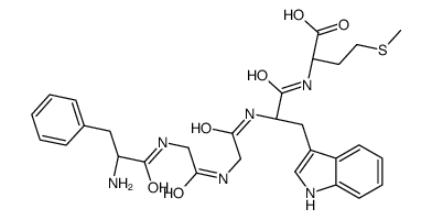 (2S)-2-[[(2S)-2-[[2-[[2-[[(2S)-2-amino-3-phenylpropanoyl]amino]acetyl]amino]acetyl]amino]-3-(1H-indol-3-yl)propanoyl]amino]-4-methylsulfanylbutanoic acid结构式