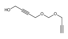 4-(prop-2-ynoxymethoxy)but-2-yn-1-ol结构式
