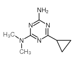 6-CYCLOPROPYL-N,N-DIMETHYL-1,3,5-TRIAZINE-2,4-DIAMINE structure