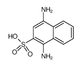 1,4-diamino-naphthalene-2-sulfonic acid结构式