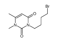 3-(4-bromobutyl)-1,6-dimethylpyrimidine-2,4-dione Structure