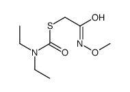 S-[2-(methoxyamino)-2-oxoethyl] N,N-diethylcarbamothioate Structure