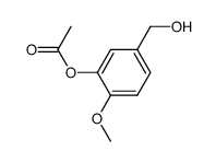 3-acetoxy-4-methoxybenzyl alcohol Structure