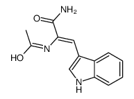 2-acetamido-3-(1H-indol-3-yl)prop-2-enamide结构式