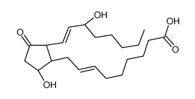 (Z)-9-[(1R,2R,5S)-5-hydroxy-2-[(E,3S)-3-hydroxyoct-1-enyl]-3-oxocyclopentyl]non-7-enoic acid Structure