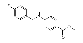 methyl 4-[(4-fluorophenyl)methylamino]benzoate Structure