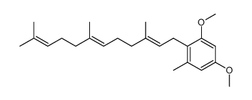 1,5-Dimethoxy-3-methyl-2-((2E,6E)-3,7,11-trimethyl-dodeca-2,6,10-trienyl)-benzene Structure