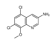 5,7-dichloro-8-methoxyquinolin-3-amine Structure