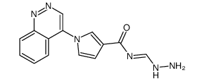 1-cinnolin-4-yl-N-(hydrazinylmethylidene)pyrrole-3-carboxamide结构式